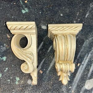 Elegant Gold Decorative Wall Brackets